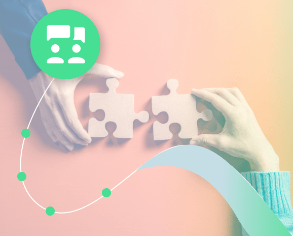 Two puzzles showing how collaborative testing works