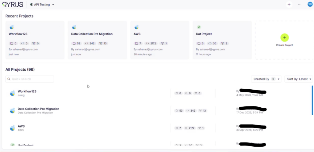 Enhanced Project Listing
