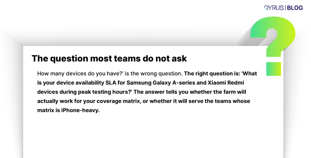 question most teams ask